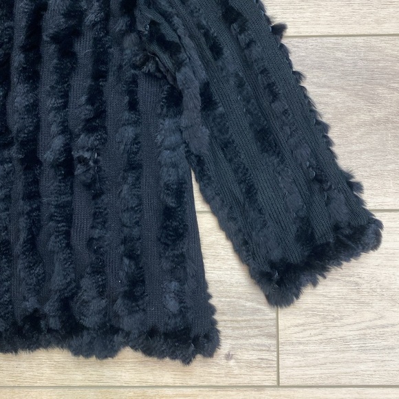 Heartloom | Rosa Rex | Rabbit Fur Cardigan - Picture 9 of 13